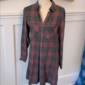 Anthropologie plaid dress